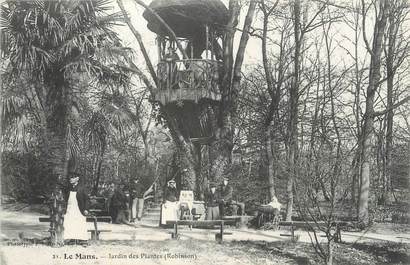 CPA FRANCE 72 " Le Mans, Jardin des plantes".