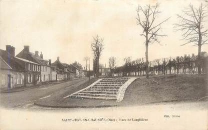 CPA FRANCE 60 " St Just en Chaussée, Place de Largillière".