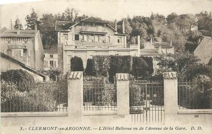 CPA FRANCE 55 "Clermont en Argonne, L'hôtel Bellevue".