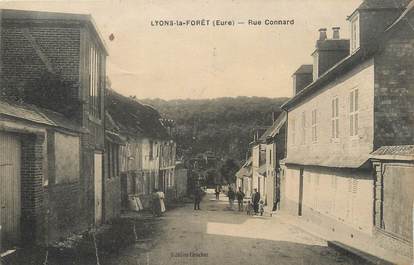 CPA FRANCE 27 " Lyons la Forêt, Rue connard".