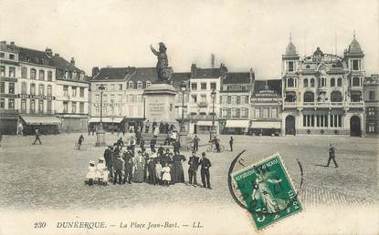 CPA FRANCE 59 "Dunkerque, La Place Jean Bart"