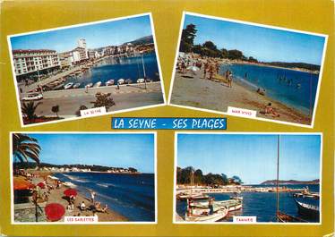 CPSM FRANCE 83 " La Seyne sur Mer, Les plages".