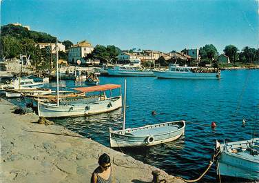 CPSM FRANCE 83 " Ile de Porquerolles, Le port".