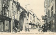 91 Essonne CPA FRANCE 91 "Corbeil, porte du Cloitre Saint Spire et la rue Saint Spire"