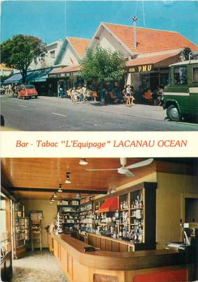 CPSM FRANCE 33 " Lacanau Océan, Bar tabac l'Equipage".