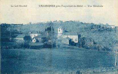 CPA FRANCE 46 " Cassagnes, Vue générale".