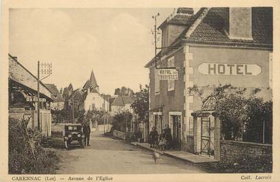 CPA FRANCE 46 " Carennac, Avenue de l'église".