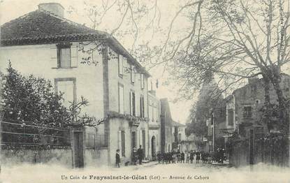 CPA FRANCE 46 " Frayssinet le Gélat, Avenue de Cahors".