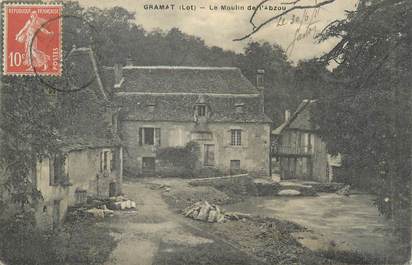 CPA FRANCE 46 " Gramat, Le moulin de l'Abzou".