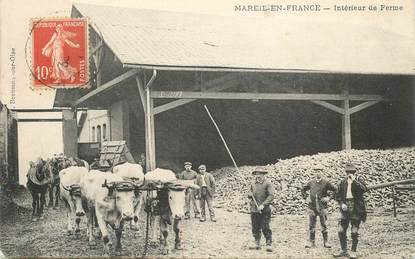 CPA FRANCE 95 "Mareil en France, intérieur d'une ferme"