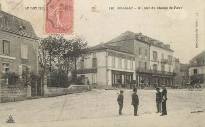 CPA FRANCE 46 " Gramat, Un coin du champ de foire".