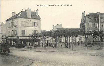 CPA FRANCE 91 "Montgeron, la Place du Marché"