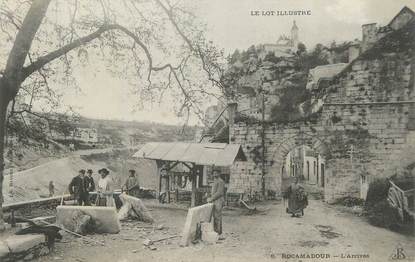 CPA FRANCE 46 "Rocamadour, Le Moulin de l'Abzou". / MARBRIERS