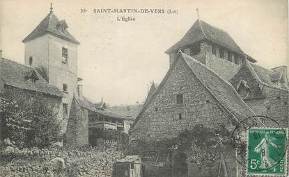 CPA FRANCE 46 "St Martin de Vers, L'église".