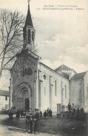 CPA FRANCE 46 "St Martin Labouval, L'église".