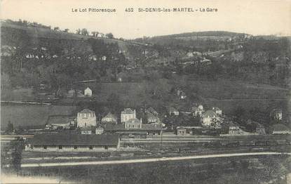 CPA FRANCE 46 "St Denis les Martel, La gare".