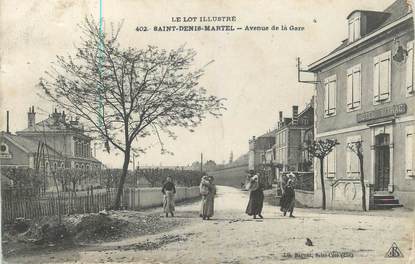 CPA FRANCE 46 "St Denis Martel, Avenue de la gare".