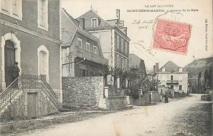 CPA FRANCE 46 "St Denis Martel, Avenue de la gare".