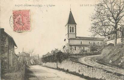 CPA FRANCE 46 "St Denis Martel, L'église".