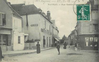 CPA FRANCE 46 " Vayrac, Rue Cambron".