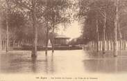 47 Lot Et Garonne CPA FRANCE 47 "Agen, Les jardins du Gravier, la crue de la Garenne".