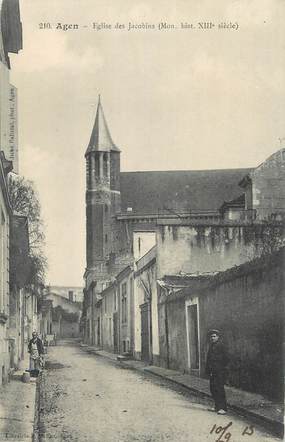 CPA FRANCE 47 "Agen, L'église des Jacobins".