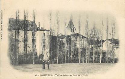CPA FRANCE 47 "Casseneuil, Vieilles maisons au bord de la Lède".