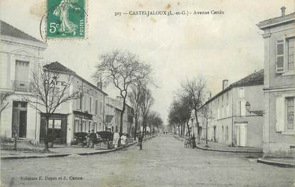 CPA FRANCE 47 " Casteljaloux, Avenue Garcin".