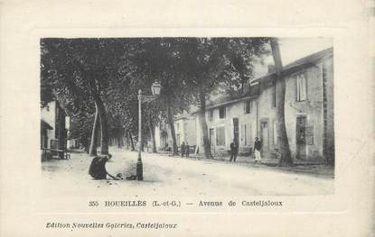 CPA FRANCE 47 " Houeilles, Avenue de Casteljaloux".