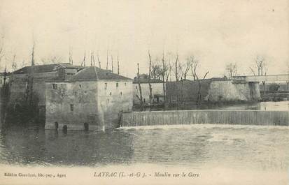 CPA FRANCE 47 " Layrac, Moulin sur le Gers".