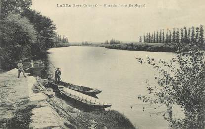 CPA FRANCE 47 " Lafitte, Rive du Lot et Ile Magnol".