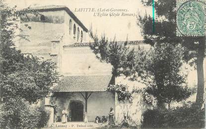 CPA FRANCE 47 " Lafitte, L'église".