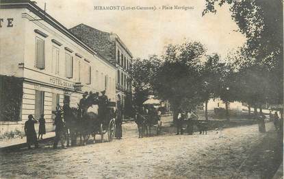 CPA FRANCE 47 " Miramont, Place Martignac".