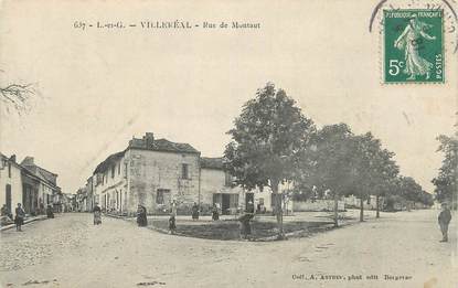 CPA FRANCE 47 "Villeréal, rue de Montaut".