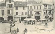 47 Lot Et Garonne CPA FRANCE 47 " Villeneuve sur Lot, Place du marché, les Cornières".