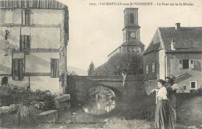 CPA FRANCE 90 " Lachapelle sous Rougemont, Le pont sur la St Nicolas".