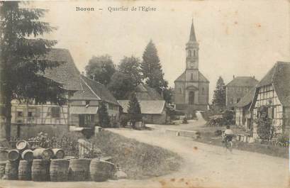 CPA FRANCE 90 " Boron, Quartier de l'église".