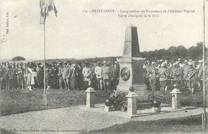 CPA FRANCE 90 " Petit Croix, Inauguratiion du Monument de l'Aviateur Pégoud".