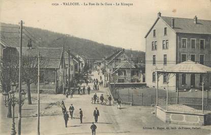 CPA FRANCE 90 " Valdoie, La rue de la gare, le kiosque".