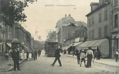 CPA FRANCE 90 " Belfort, Le Faubourg de France". / TRAM