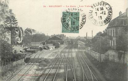 CPA FRANCE 90 " Belfort, La gare".