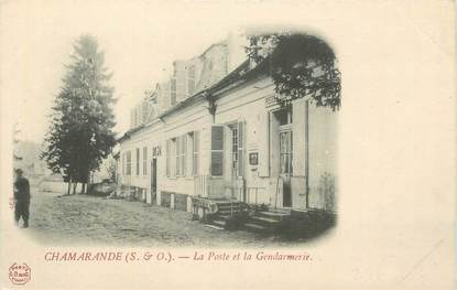 CPA FRANCE 91 " Chamarande, La Poste et la Gendarmerie".