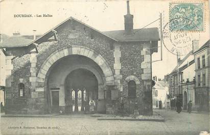 CPA FRANCE 91 " Dourdan, Les Halles".