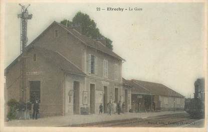 CPA FRANCE 91 "Etrechy, La gare".