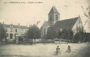 91 Essonne CPA FRANCE 91 "Etrechy, L'église et la Mairie".