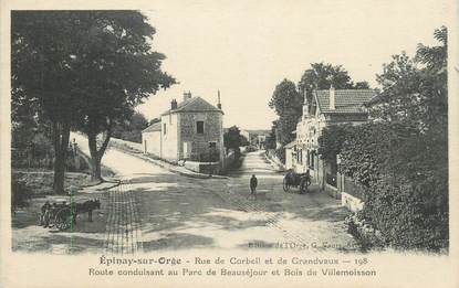 CPA FRANCE 91 "Epinay sur Orge, Rue de Corbeil et de Grandvaux".