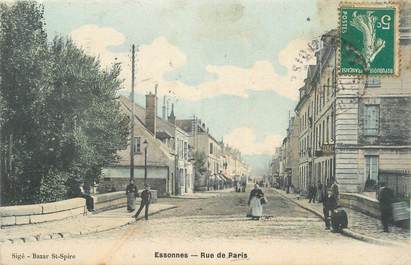 CPA FRANCE 91 "Essonnes, Rue de Paris".