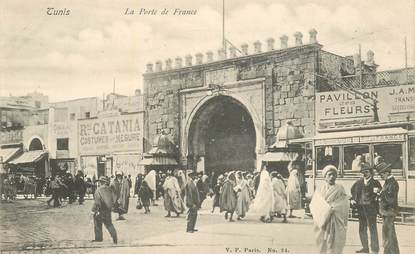 CPA TUNISIE "Tunis, la Porte de France"