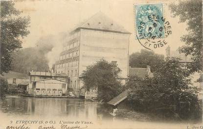 CPA FRANCE 91 "Etrechy, L'usine de Vaux"