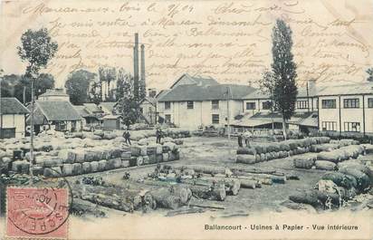 CPA FRANCE 91 "Ballancourt, Usines à papier, vue intérieure".